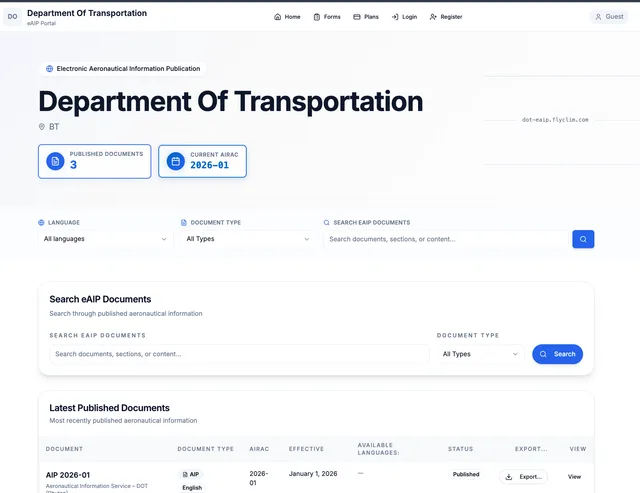 Hi Eaip eAIP Software for Civil Aviation Authorities and ANSPs | AviaGov